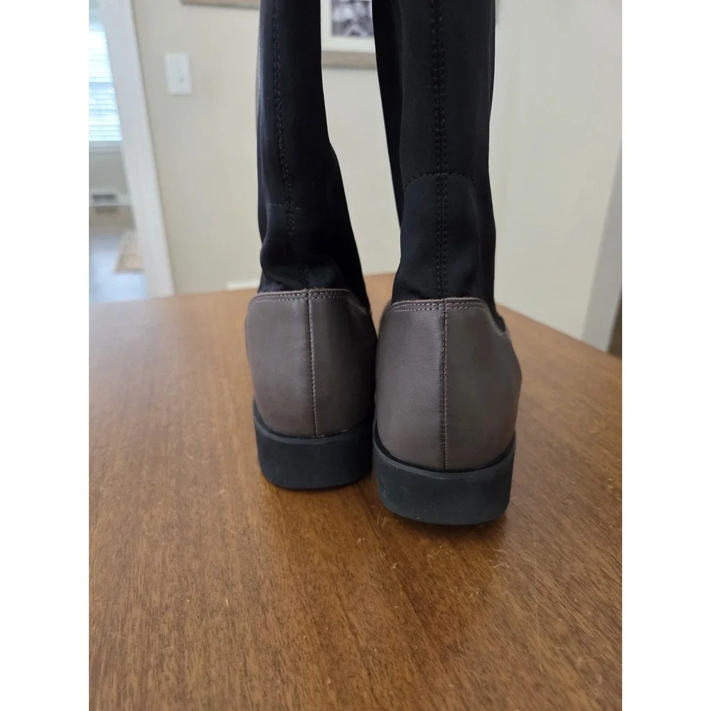 Donald Pliner Knee High Erwincs Suede Boots Womens 8.5m Brown Mocha‎